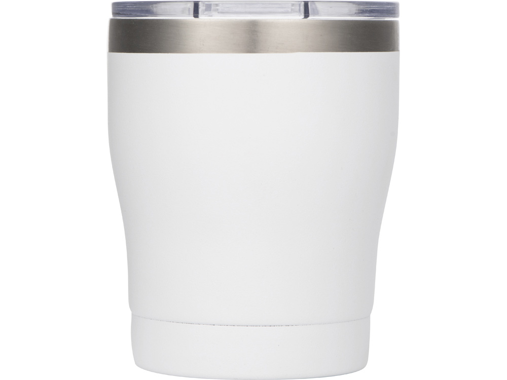 Вакуумная термокружка c керамическим покрытием Rodos, непротекаемая крышка, 350 мл, белый-3