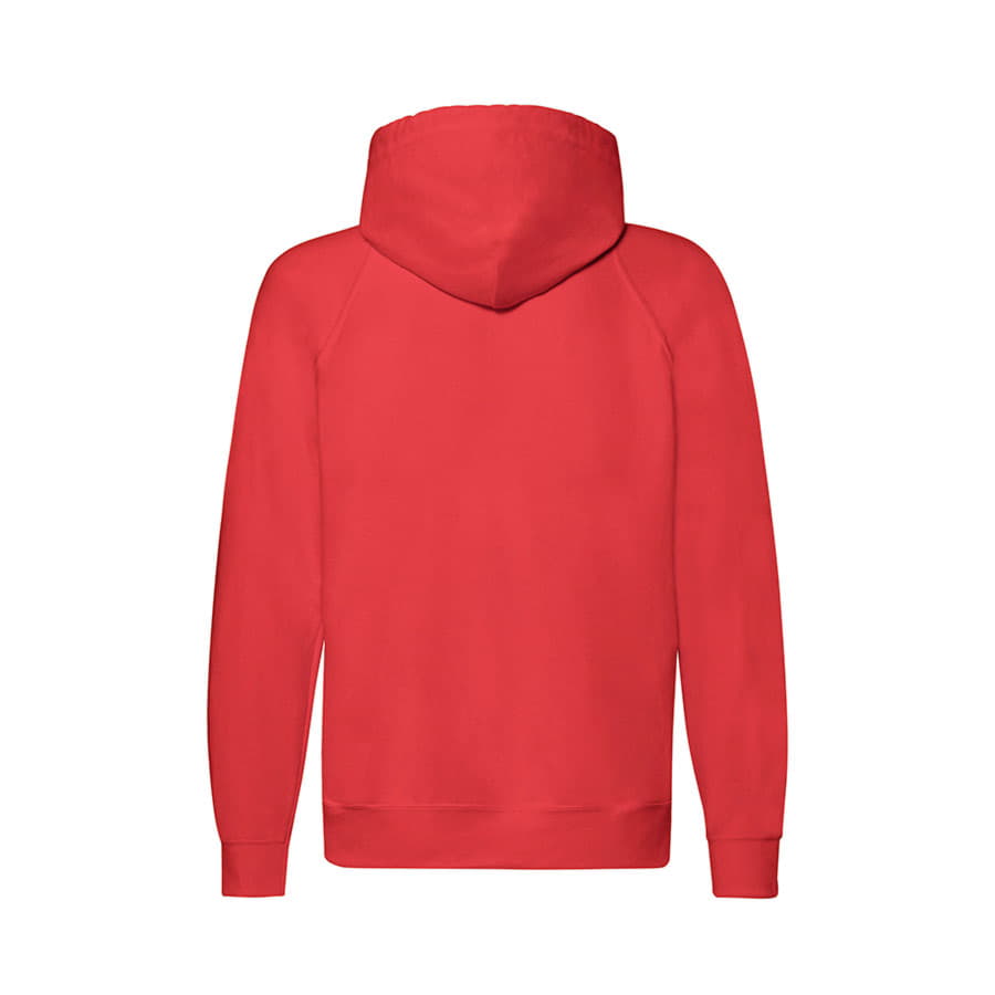 Толстовка без начеса LIGHTWEIGHT HOODED SWEAT JACKET 240, красный-2