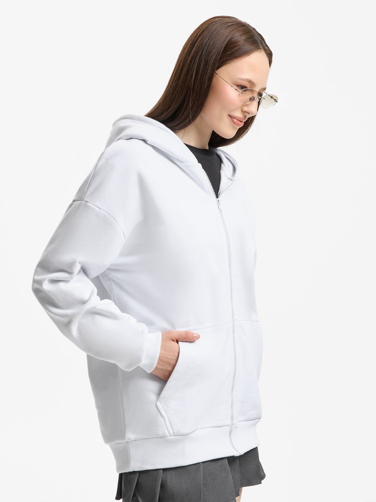 Толстовка унисекс оверсайз Sartoro, белая-6