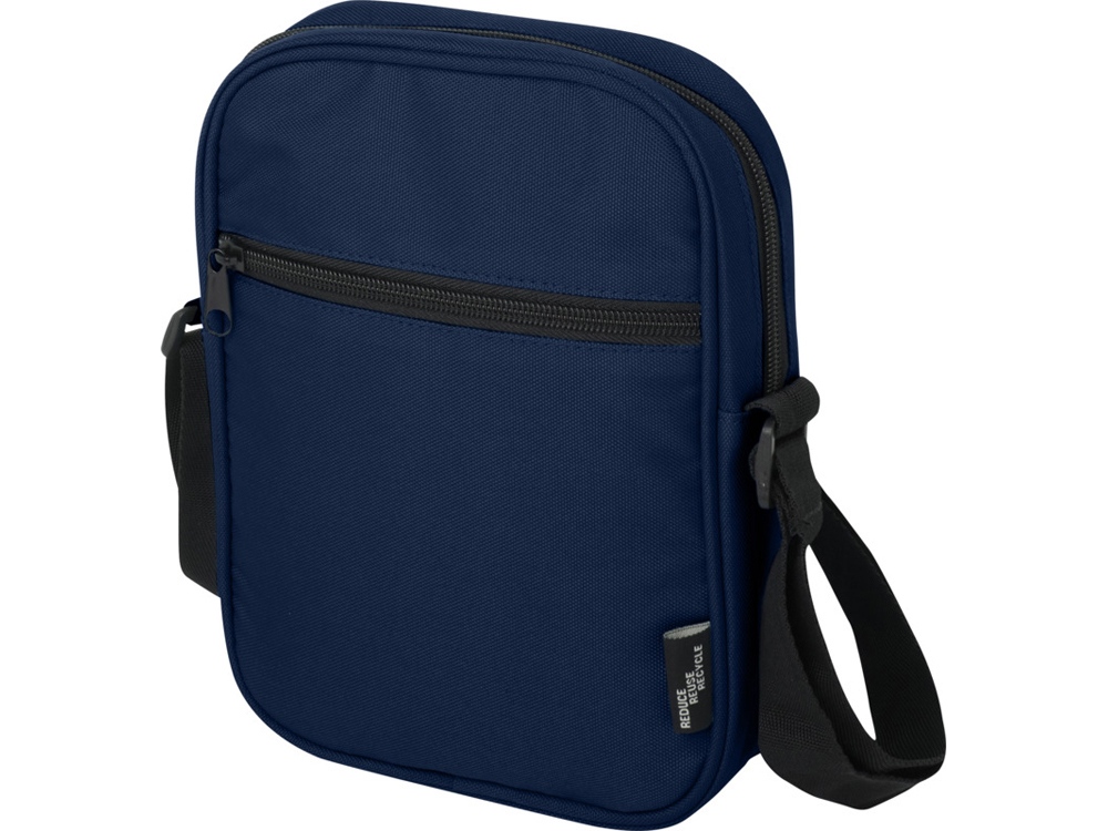 Byron сумка через плечо из переработанных материалов по стандарту GRS объемом 2 л - Нейви-0
