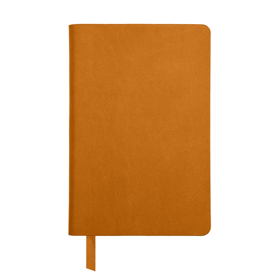 Бизнес-блокнот FUNKY, формат A6, в клетку, оранжевый, серый-1