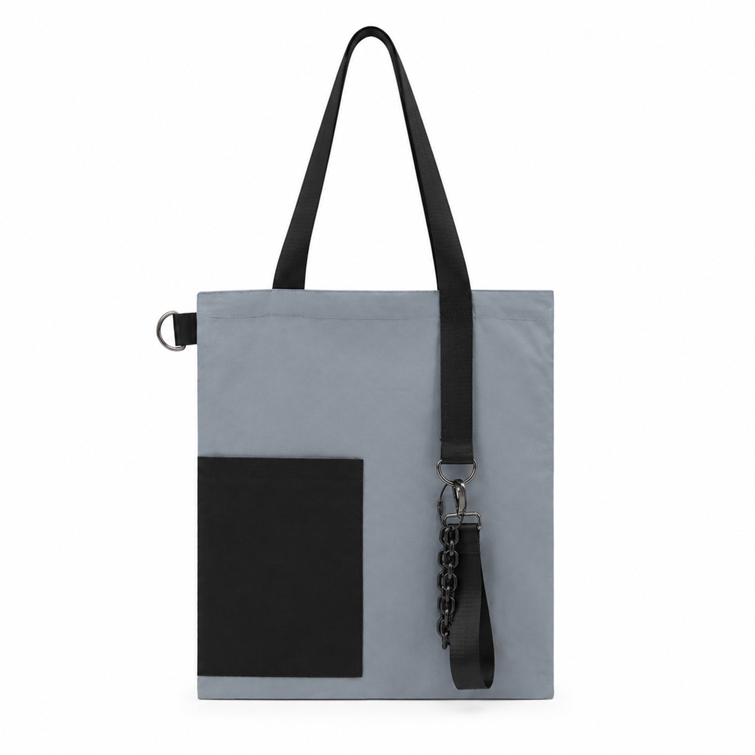 Набор Superbag Color kit: шоппер с обвесом (серый с чёрным)-1