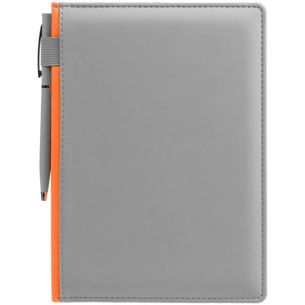 Ежедневник Spain Shall на заказ, недатированный, серый с оранжевым-3