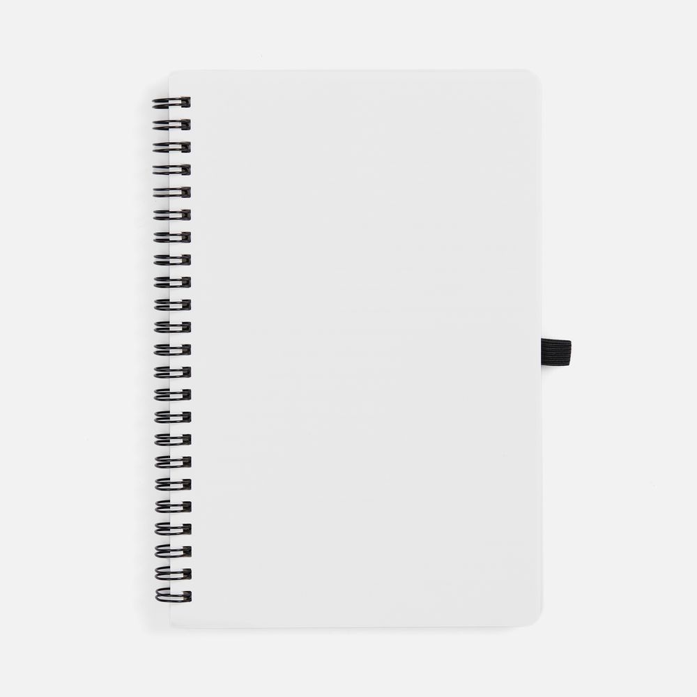 Блокнот на пружине Stone Line, белый-0