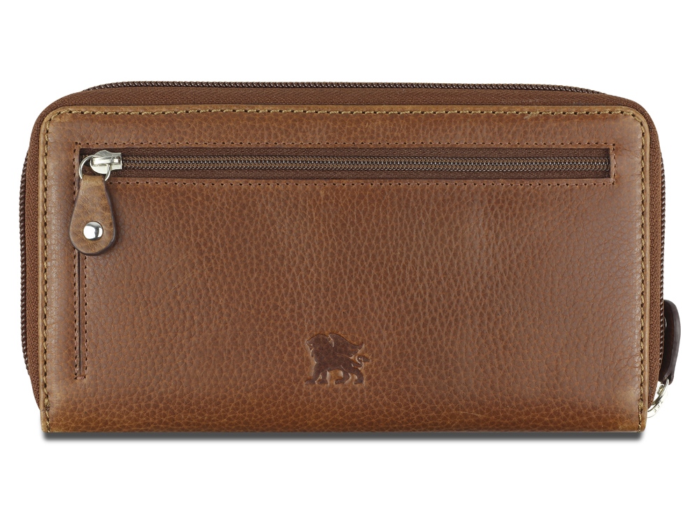 Кошелек Mano Don Montez, натуральная кожа в коньячном цвете, 19 х 10,3 см-1