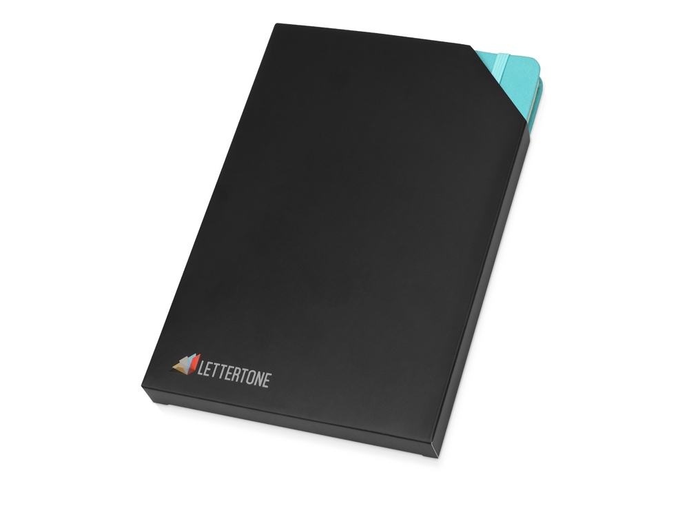 Блокнот А5 Vision 2.0 ламинированной твердой обложке, голубой-6