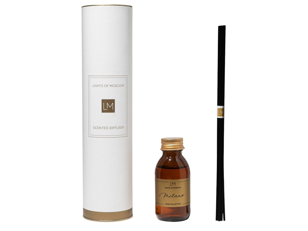 Ароматический диффузор с палочками, Милано: кардамон и перец, пачули, 100 мл-1