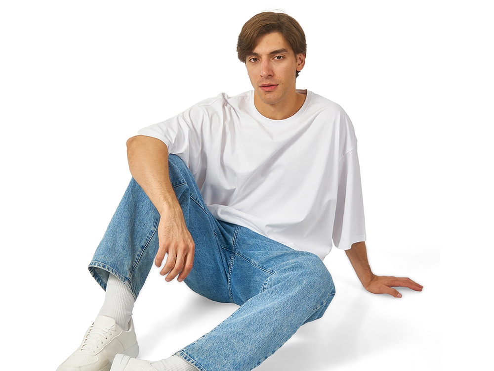 Футболка Berlin к/р оверсайз, 100% хлопок, 180гр, белый-3