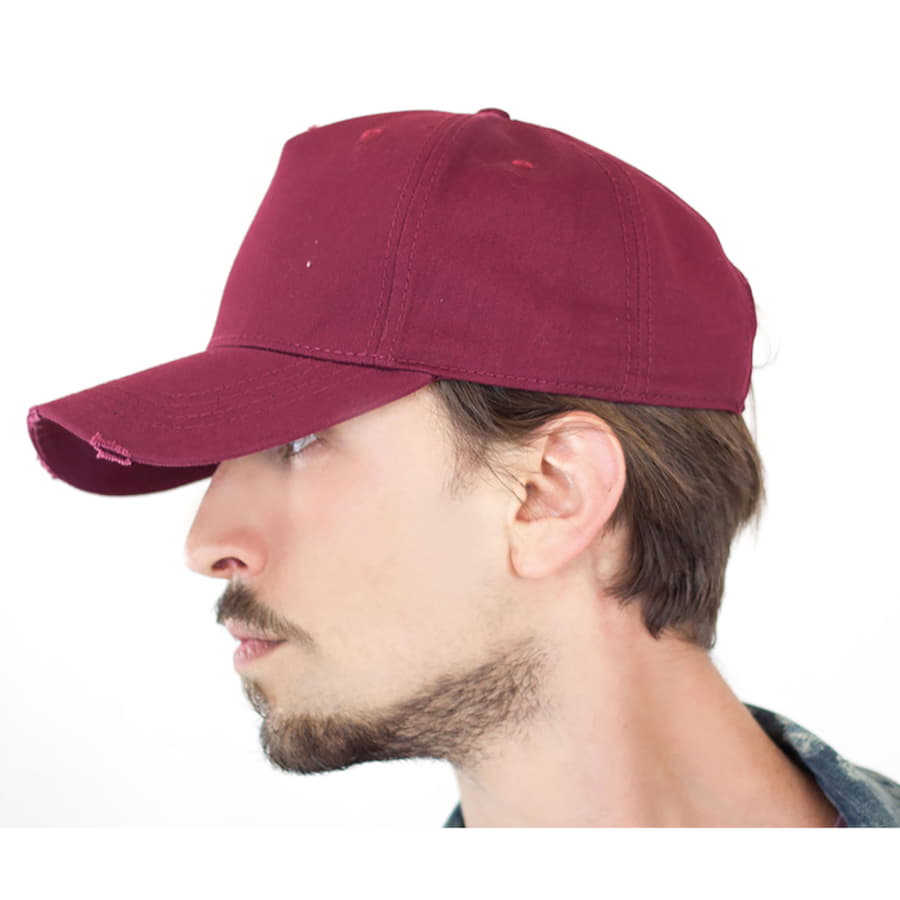 Бейсболка CARGO, 5 клиньев, металлическая застежка, черный-3