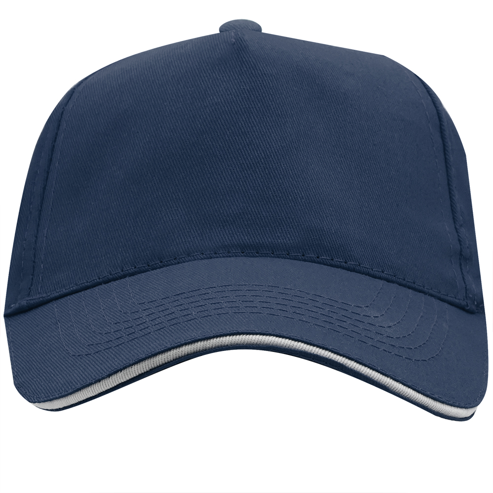 Бейсболка 5-панельная ERIS, Морской синий-0