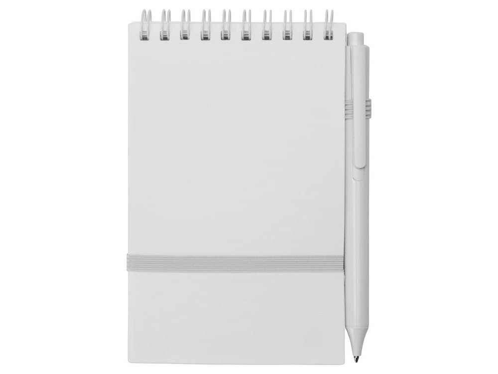 Антибактериальный набор с блокнотом и стаканом  Safe work, белый-5