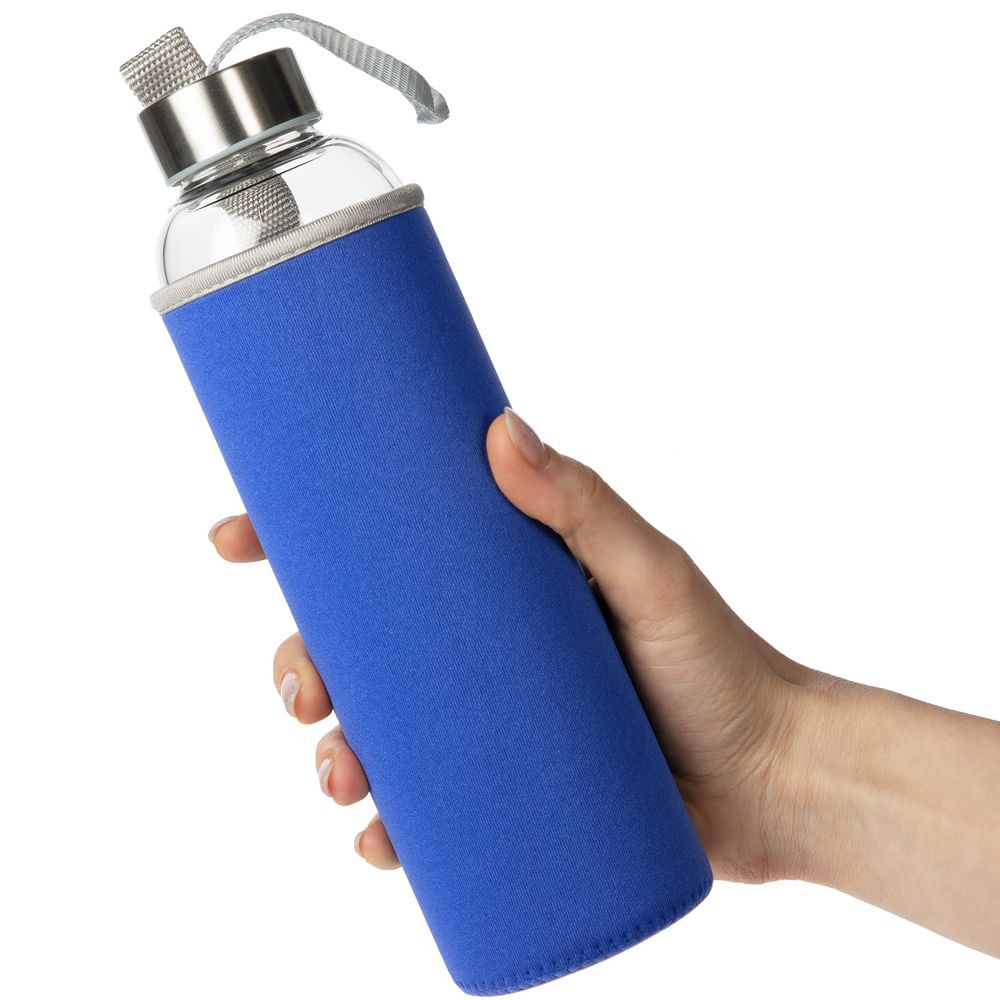 Бутылка для воды Sleeve Ace, синяя-3