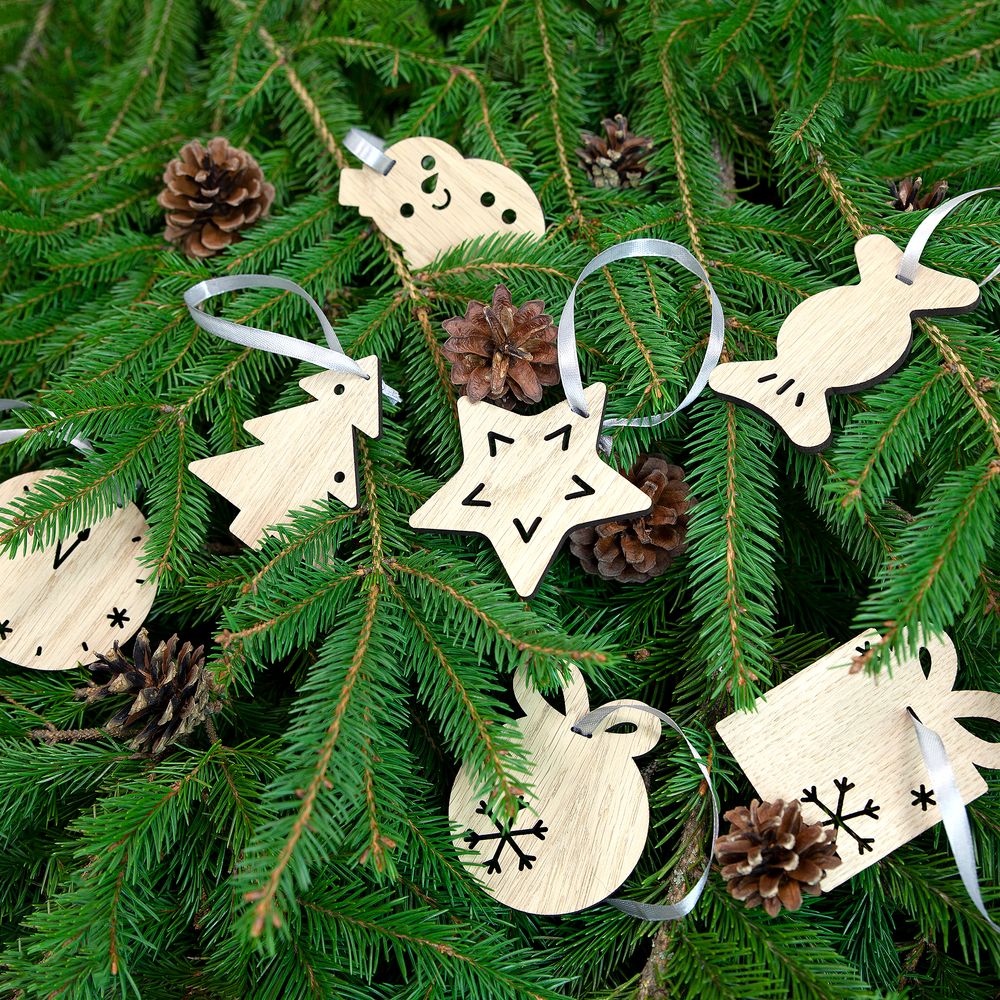 Деревянная подвеска Christmate, подарок-3
