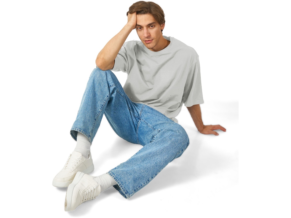 Футболка Berlin к/р оверсайз, 100% хлопок, 180гр, жемчужный-3