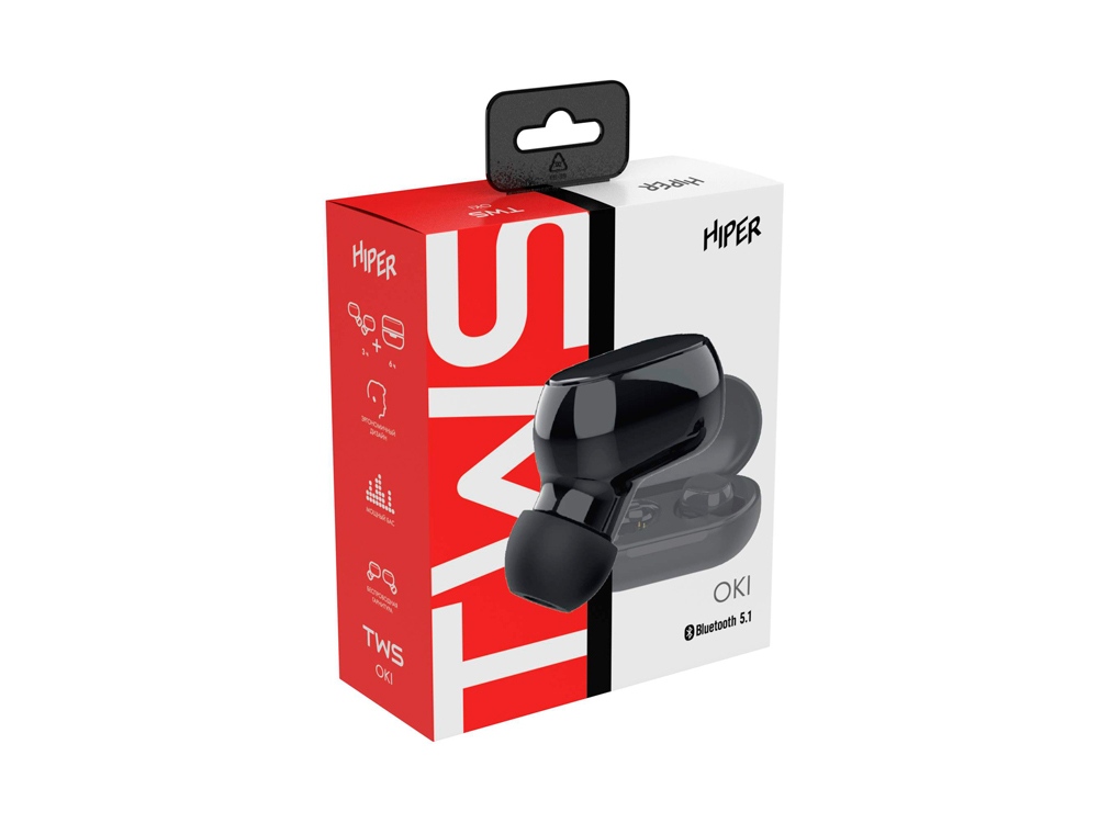 Беспроводные наушники HIPER TWS OKI Black (HTW-LX1) Bluetooth 5.0 гарнитура, Черный-4