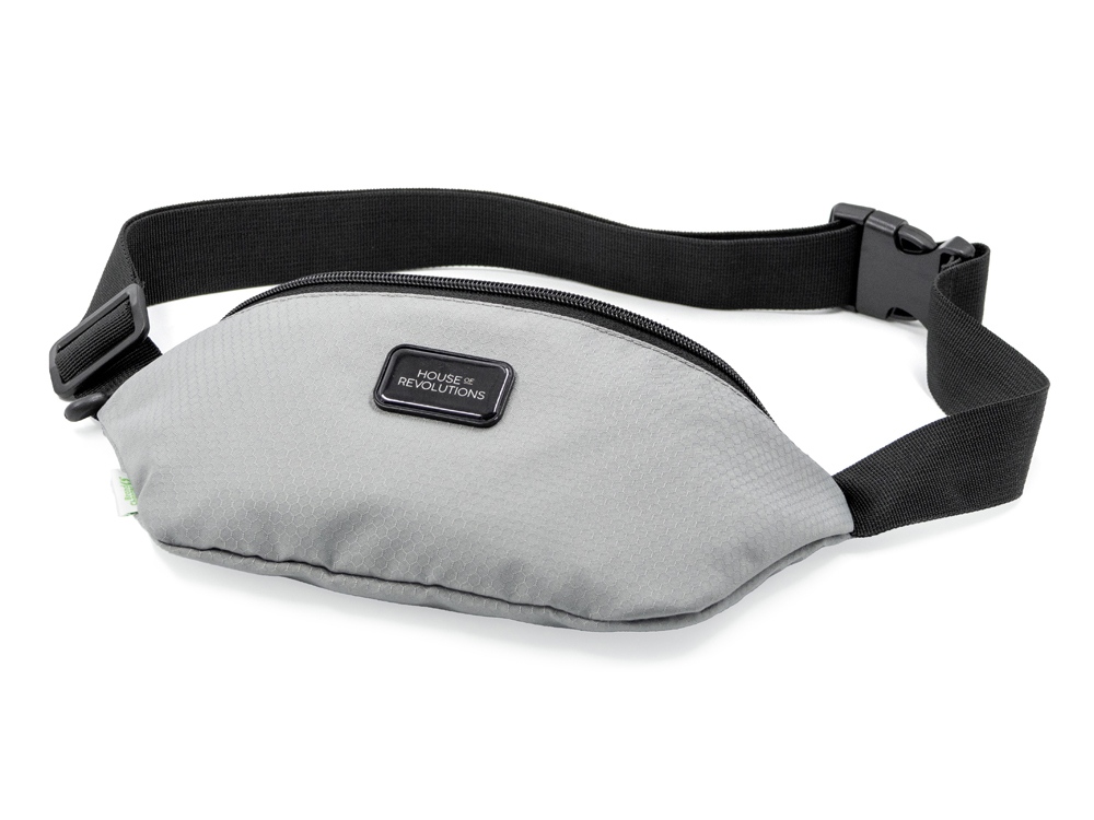 Универсальная водостойкая сумка на пояс Bumble из переработанного пластика, серый-6