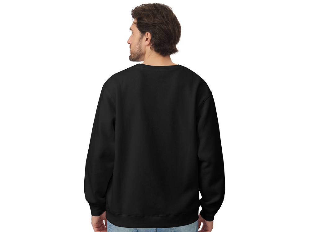 Свитшот оверсайз Lisbon унисекс, черный-5