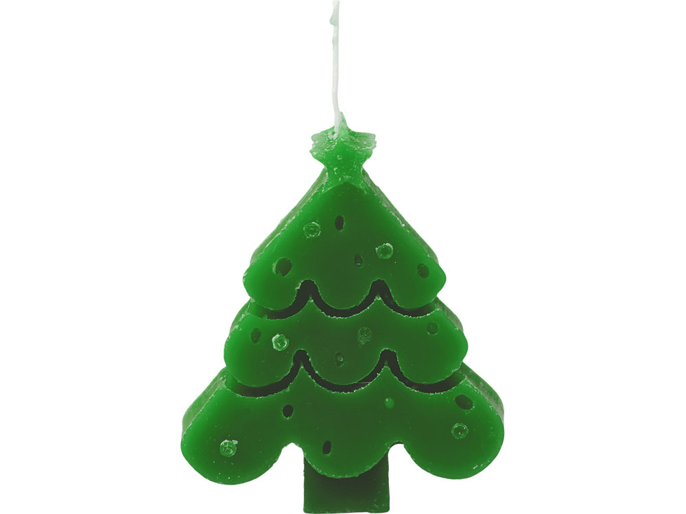 Свеча Елочка, зеленый-1