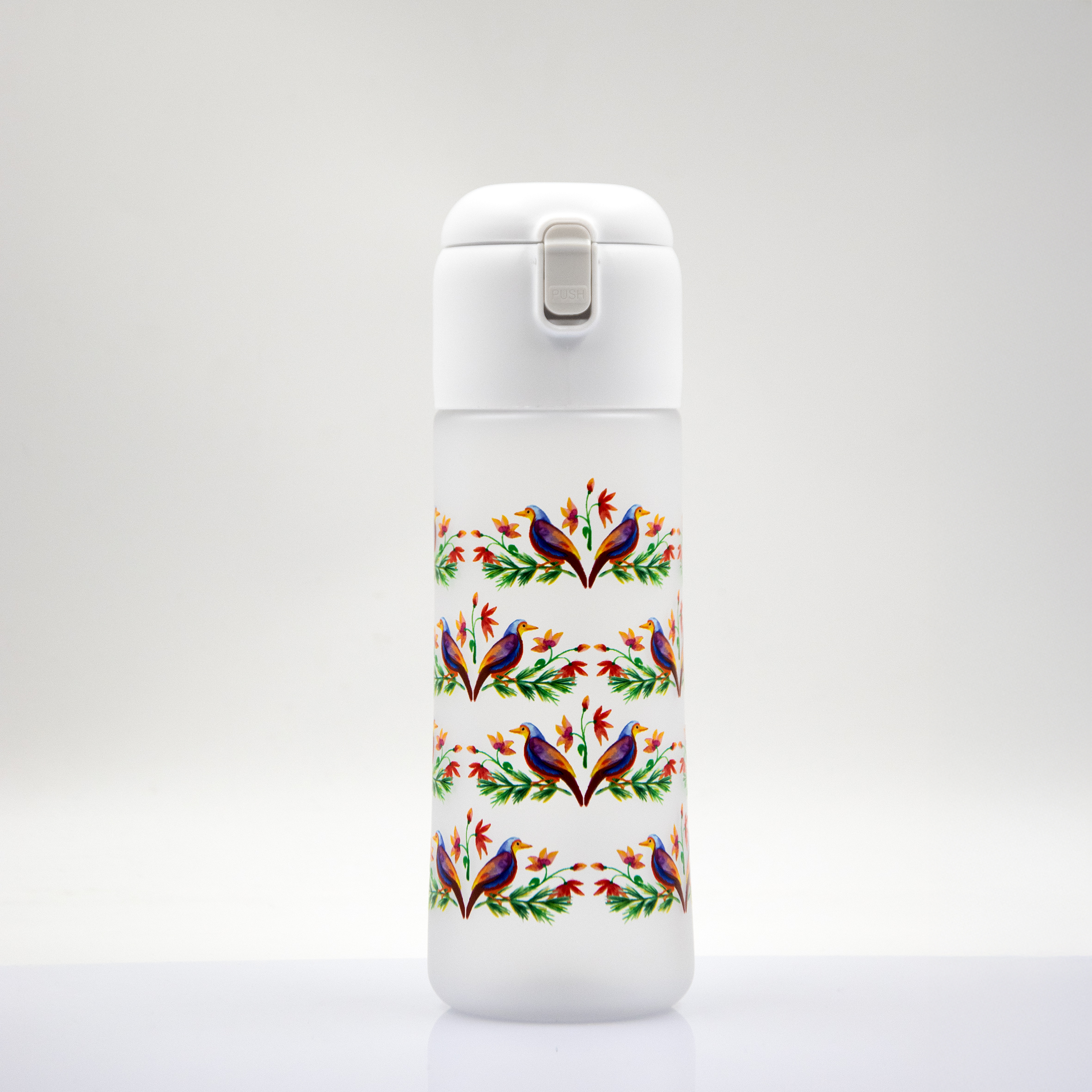 Бутылка для воды AqualityMate (белый)-9