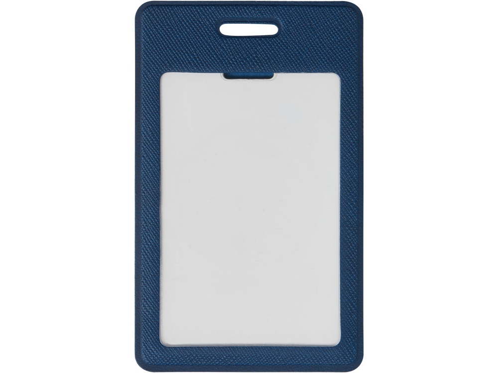 Вертикальный карман из экокожи для карты Favor, синий-2