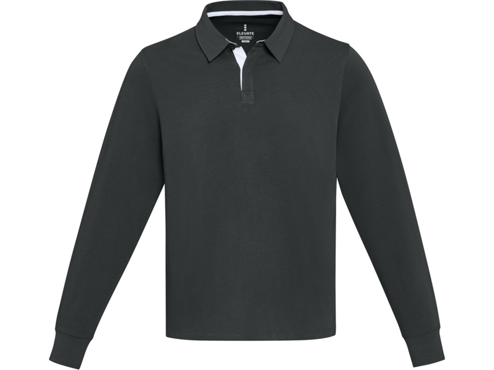 Clyde толстовка-поло унисекс для регби - сплошной черный-1