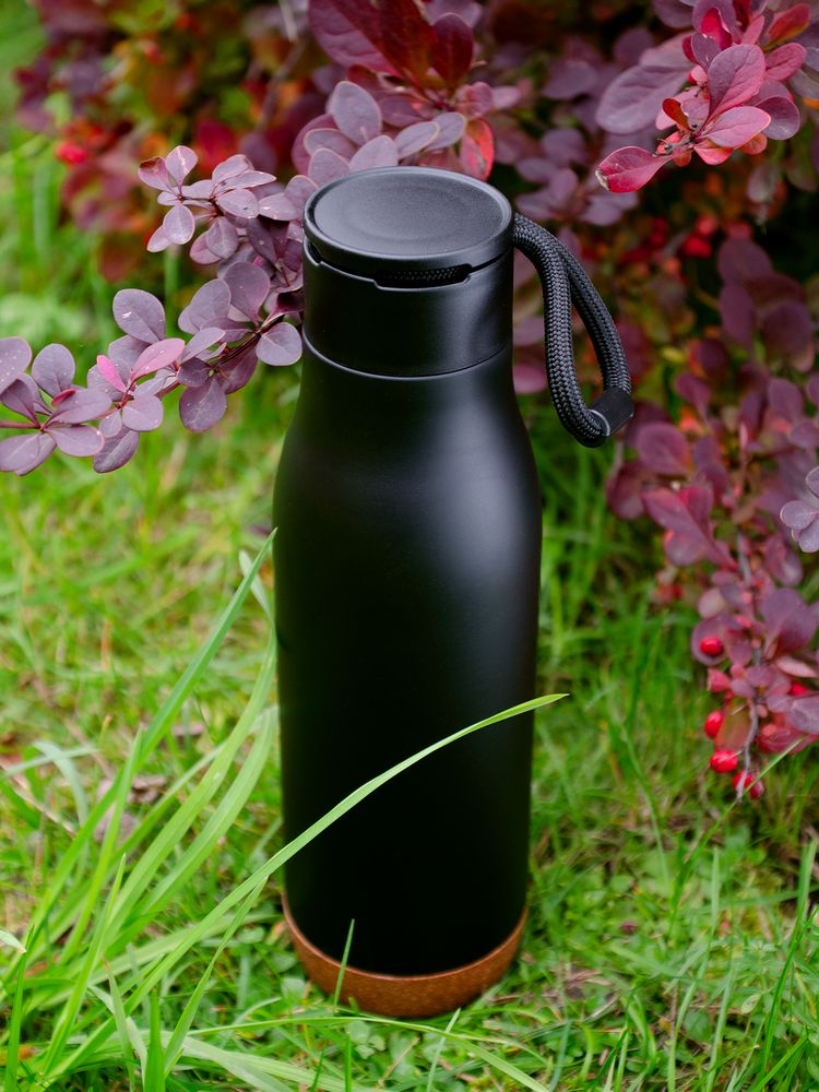 Термобутылка Steady, черная-4