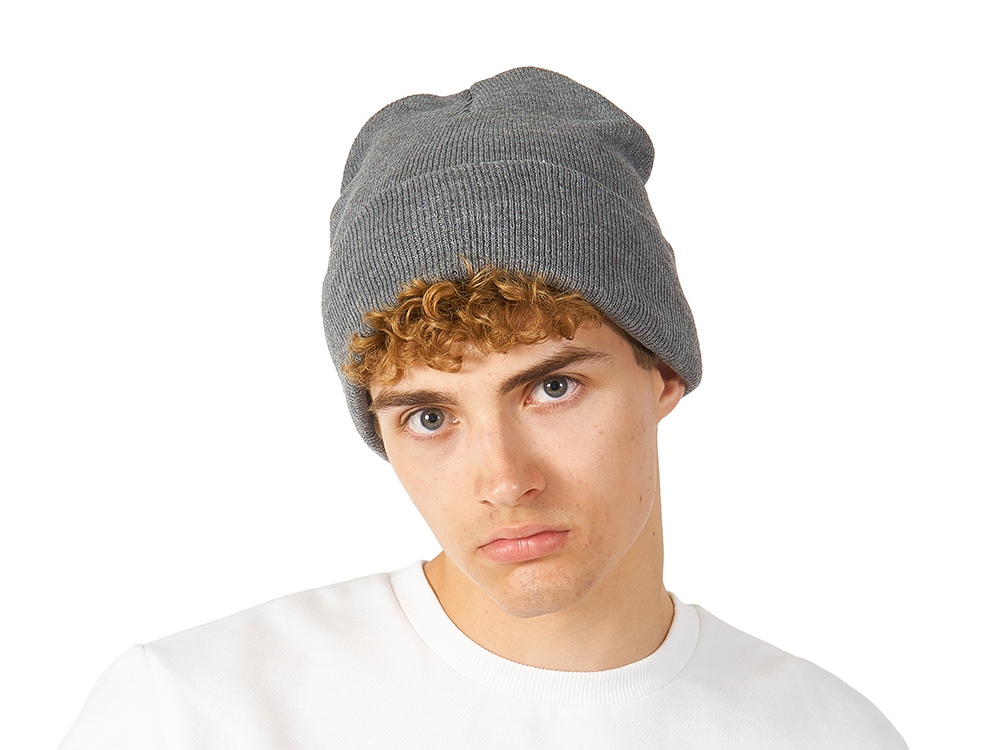 Шапка Dunant, двуслойная, темно-серый меланж-1