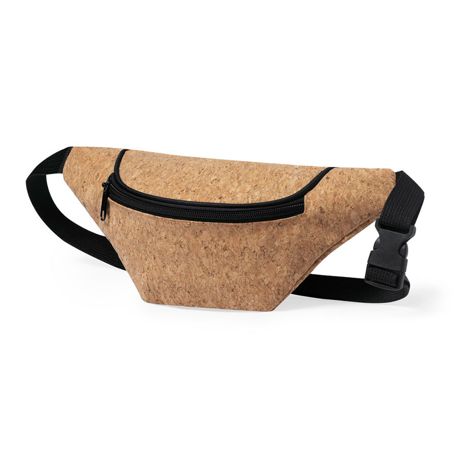 Сумка на пояс NUSSA из пробки, светло-коричневый-0