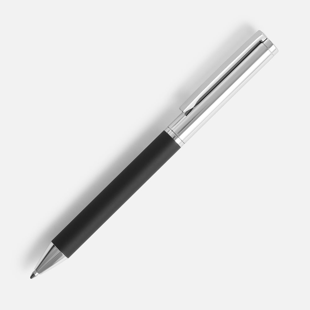 Ручка шариковая Eyeshot Soft Touch, черная-0