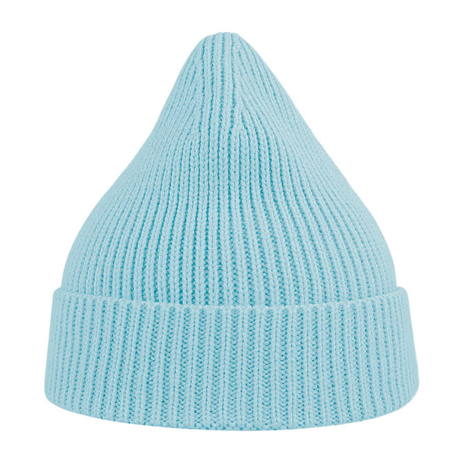 Шапка ANDY с отворотом, голубой-1