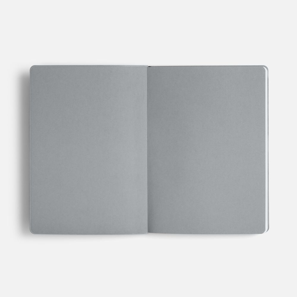 Ежедневник Doppio, недатированный, черный с серым-3