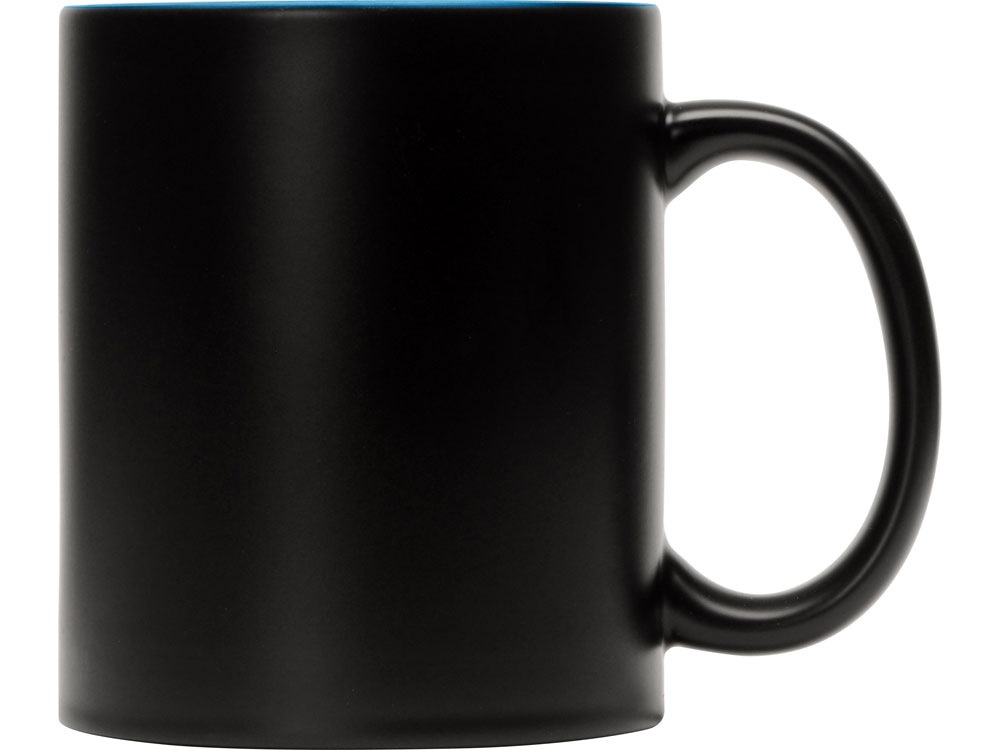 Кружка-хамелеон Surprise матовая, черный/голубой-1