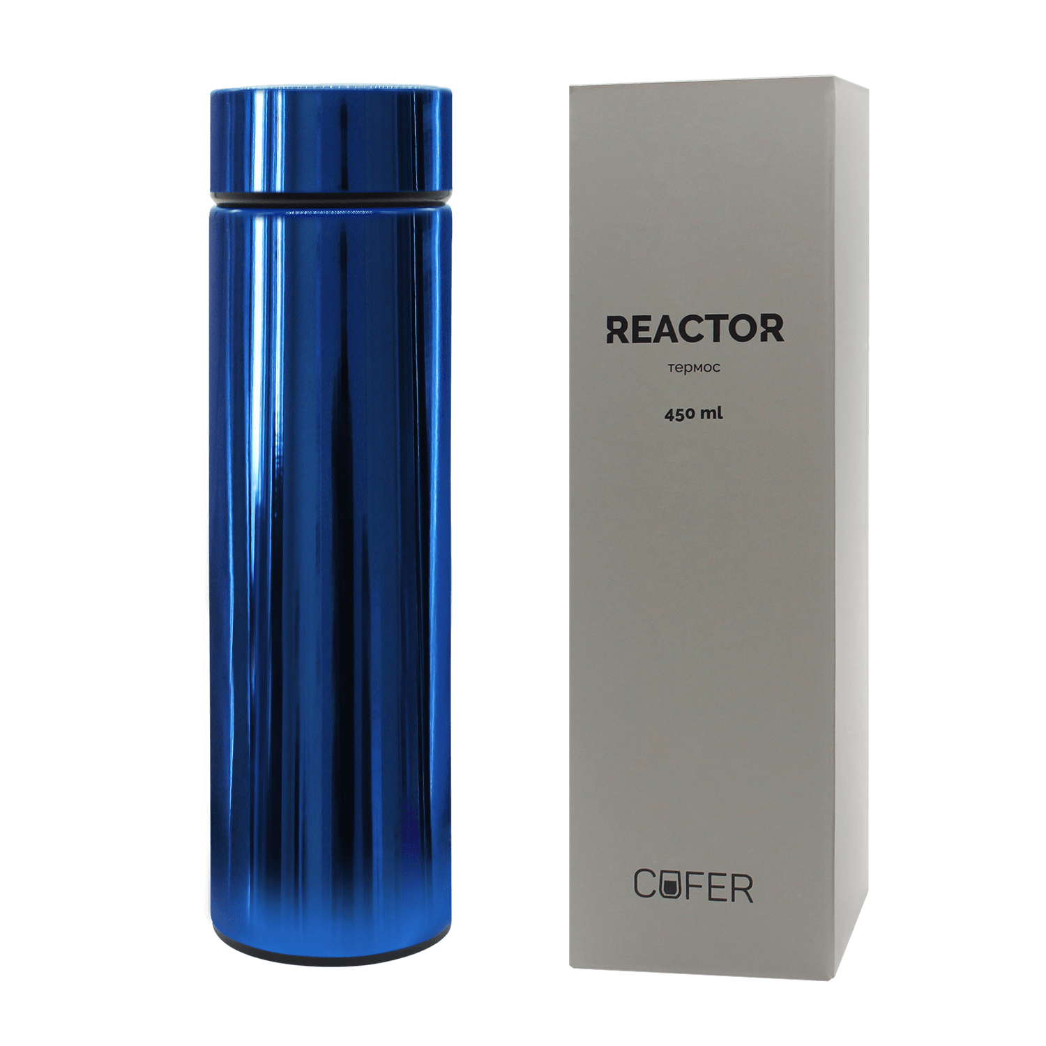 Термос Reactor гальванический c датчиком температуры  (синий)-3