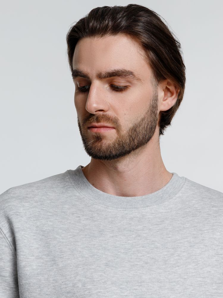 Свитшот унисекс Delta, серый меланж-5