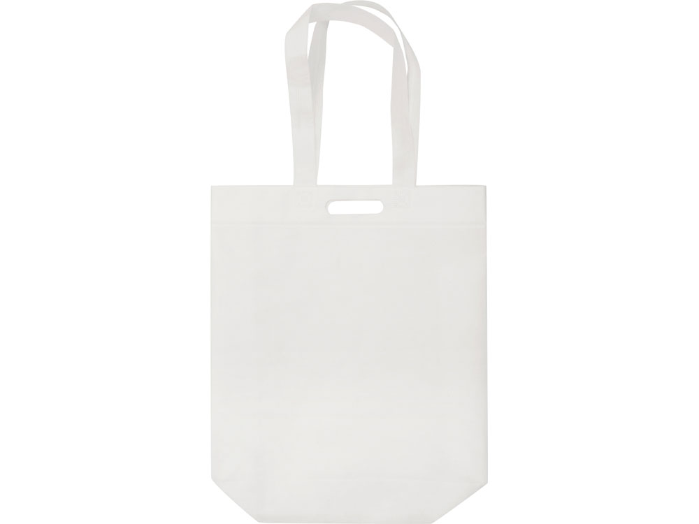Сумка для покупок из спанбонда Ambit, 380*120*400 с ручкой 550/30 мм, белый-1