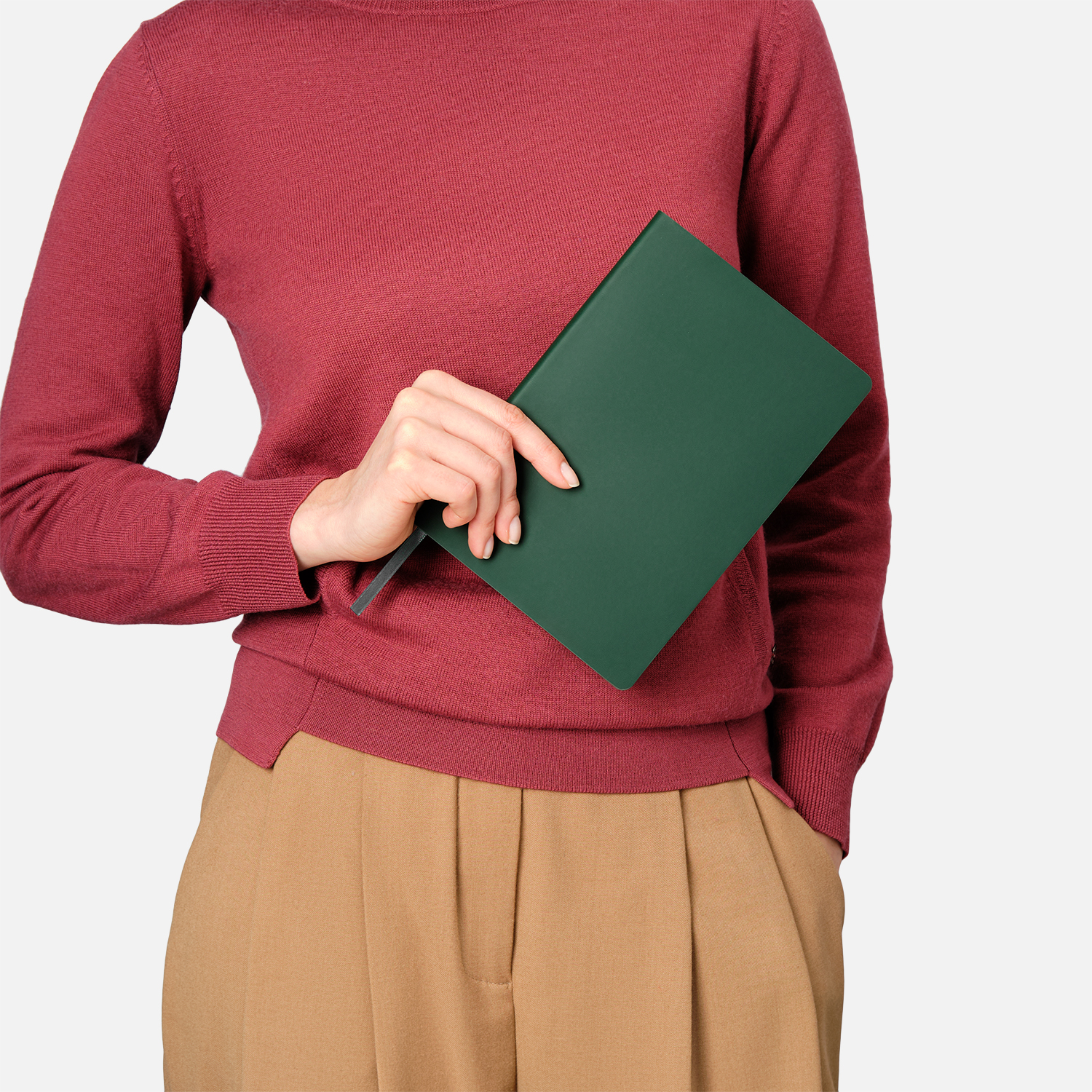 Ежедневник Latte soft touch недатированный, зеленый-9