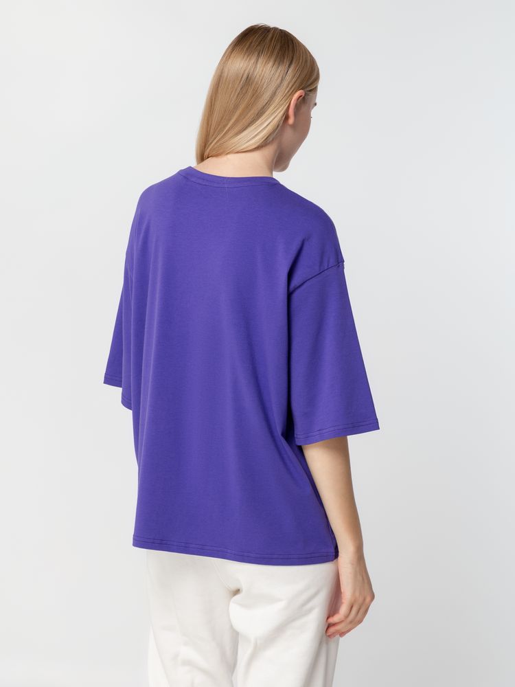 Футболка унисекс оверсайз Street Vibes, фиолетовая-7