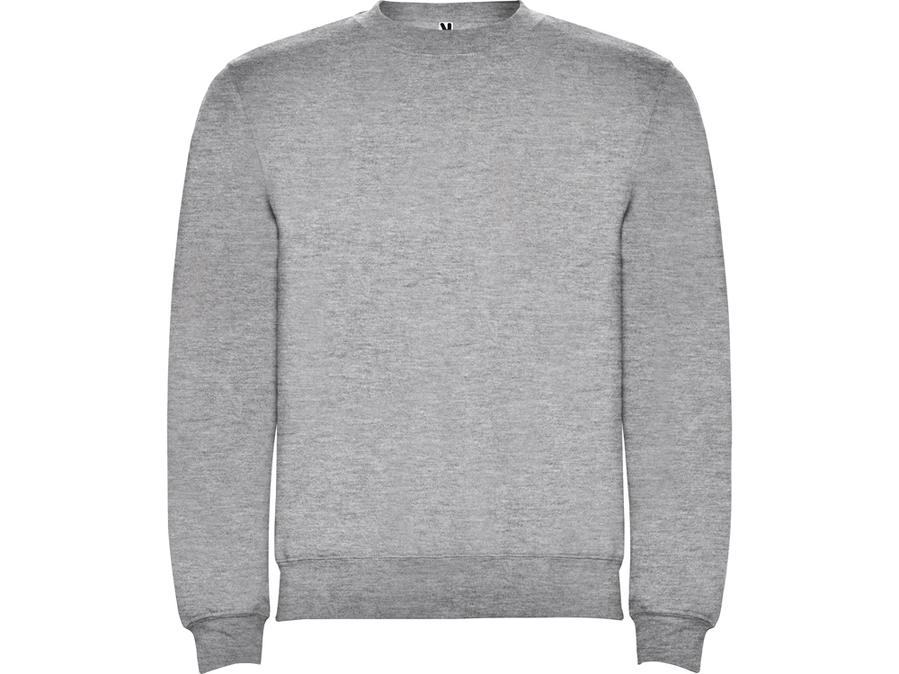 Свитшот с начесом Clasica унисекс, серый меланж-0