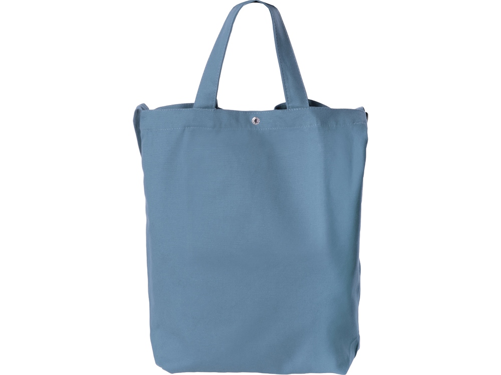 Сумка Helfer из хлопка на кнопке с регулирующейся лямкой, антрацит-3