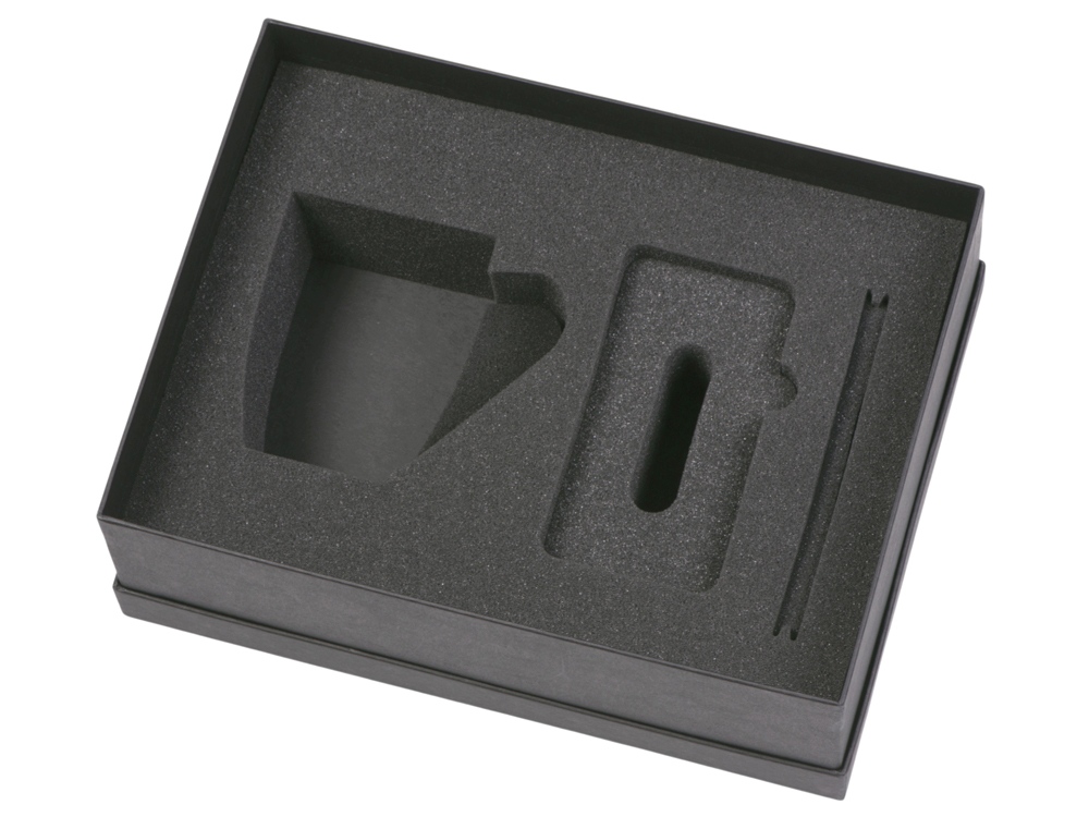 Подарочный набор c кружкой, пластиковой ручкой и повербанком С2, 10000 mAh, оранжевый-2