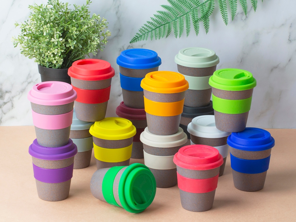 Стакан с силиконовой крышкой Cafe, оранжевый-3