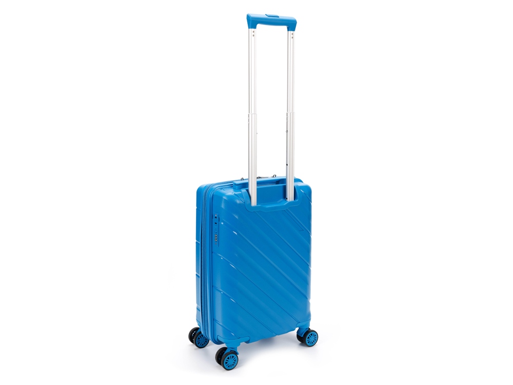 Чемодан TORBER В Отпуск, синий, полипропилен, 36 х 21,5 х 55 см, 38 л-2