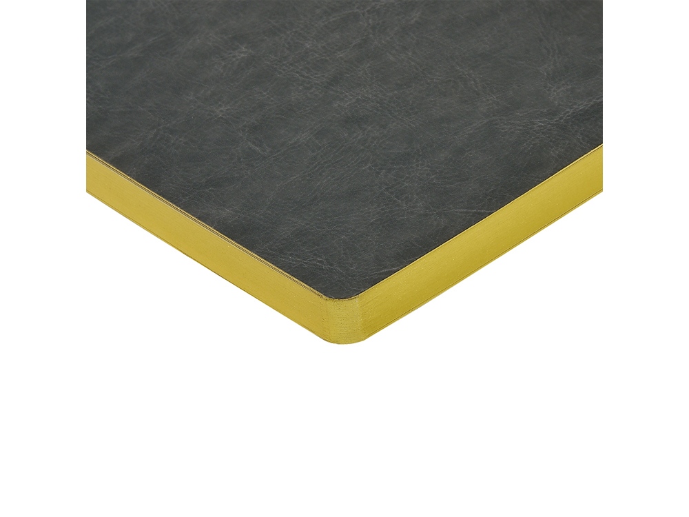 Ежедневник недатированный А5 Megapolis Nebraska Flex, серый с золотым обрезом-3