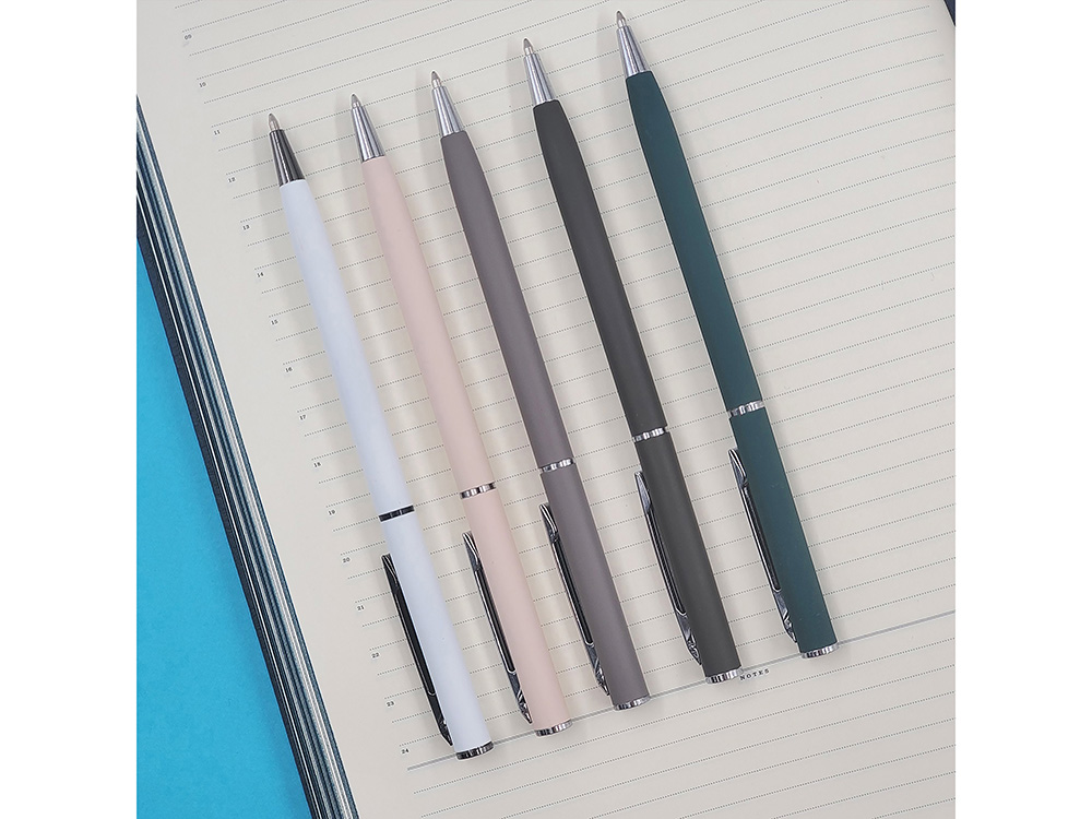 Ручка шариковая автоматическая BrunoVisconti® PALERMO цвет корпуса зеленый, soft-touch, 0.7 мм-5