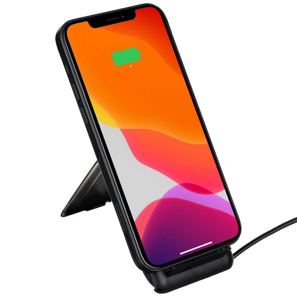 Органайзер с беспроводной зарядкой и набором адаптеров Octopod, черный-2