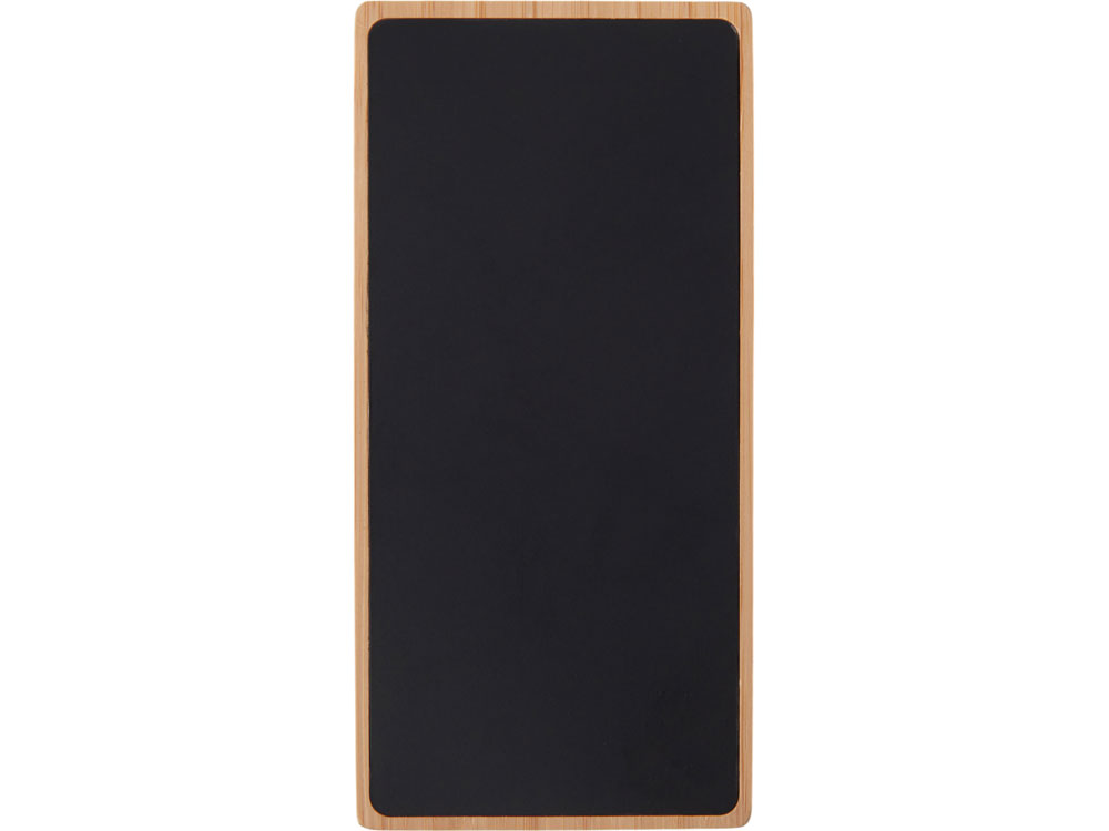 Внешний аккумулятор с подсветкой лого и солнечной панелью Reedia S1, 10000 mAh, бамбук, черный-1