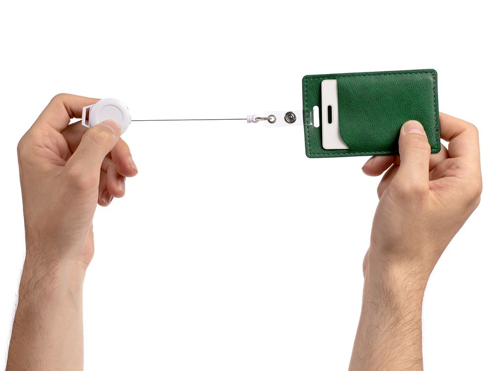 Ретрактор Attach New с ушком под ленту, белый-2