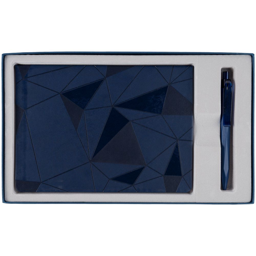 Набор Gems: ежедневник и ручка, синий-2