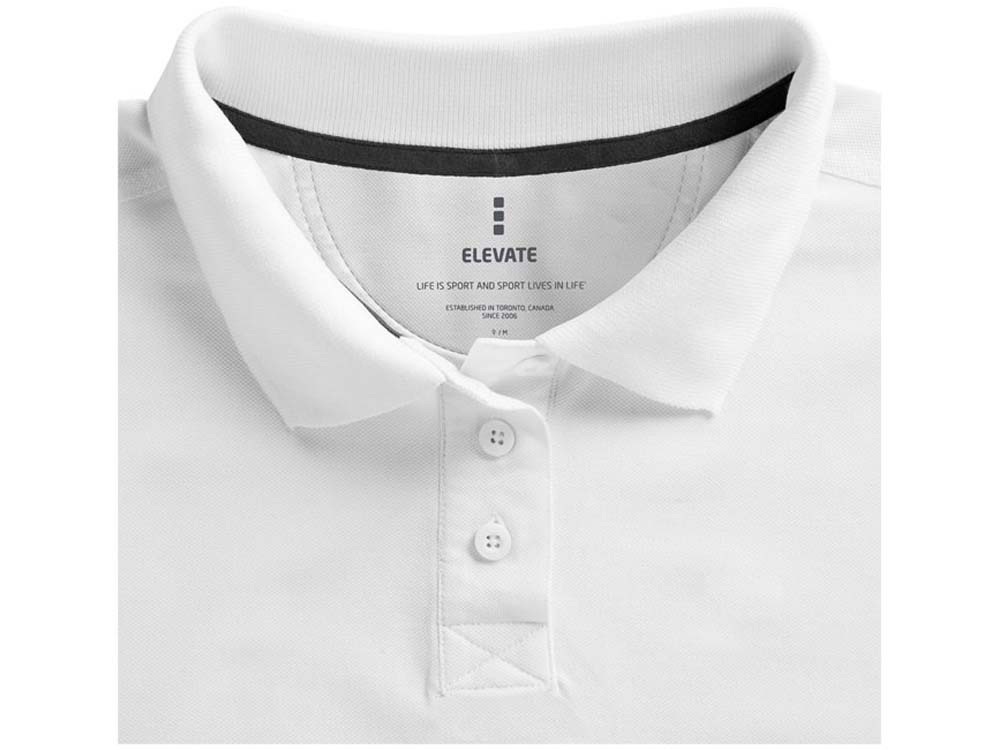 Calgary женская футболка-поло с коротким рукавом, белый-10