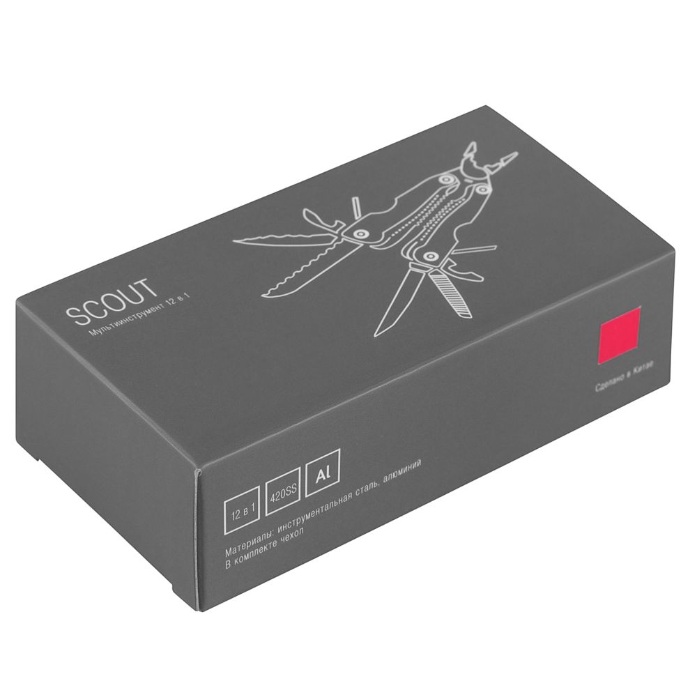 Мультитул Scout, красный-4
